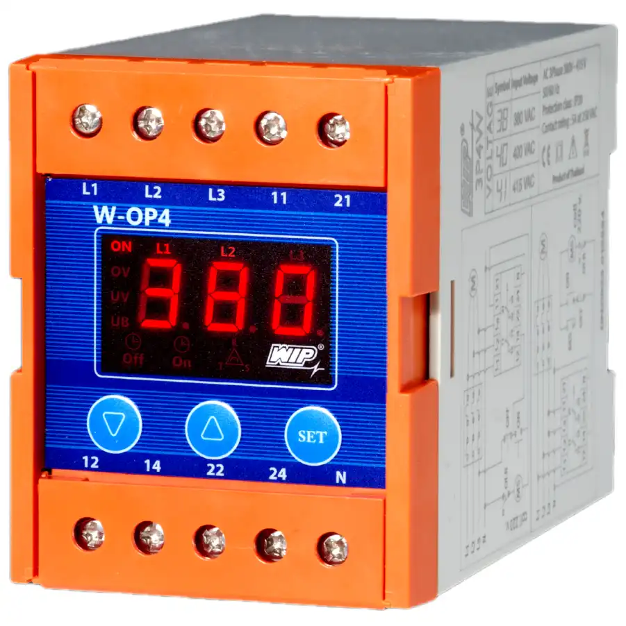 WIP W-OP4 380V 3p4w เฟสโปรเทคชั่น รีเลย์ 1