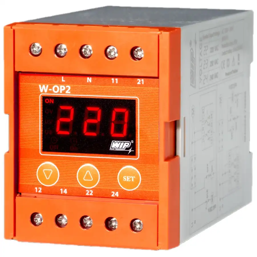 WIP W-OP2 220V 1 เฟส เฟสโปรเทคชั่น รีเลย์ 1