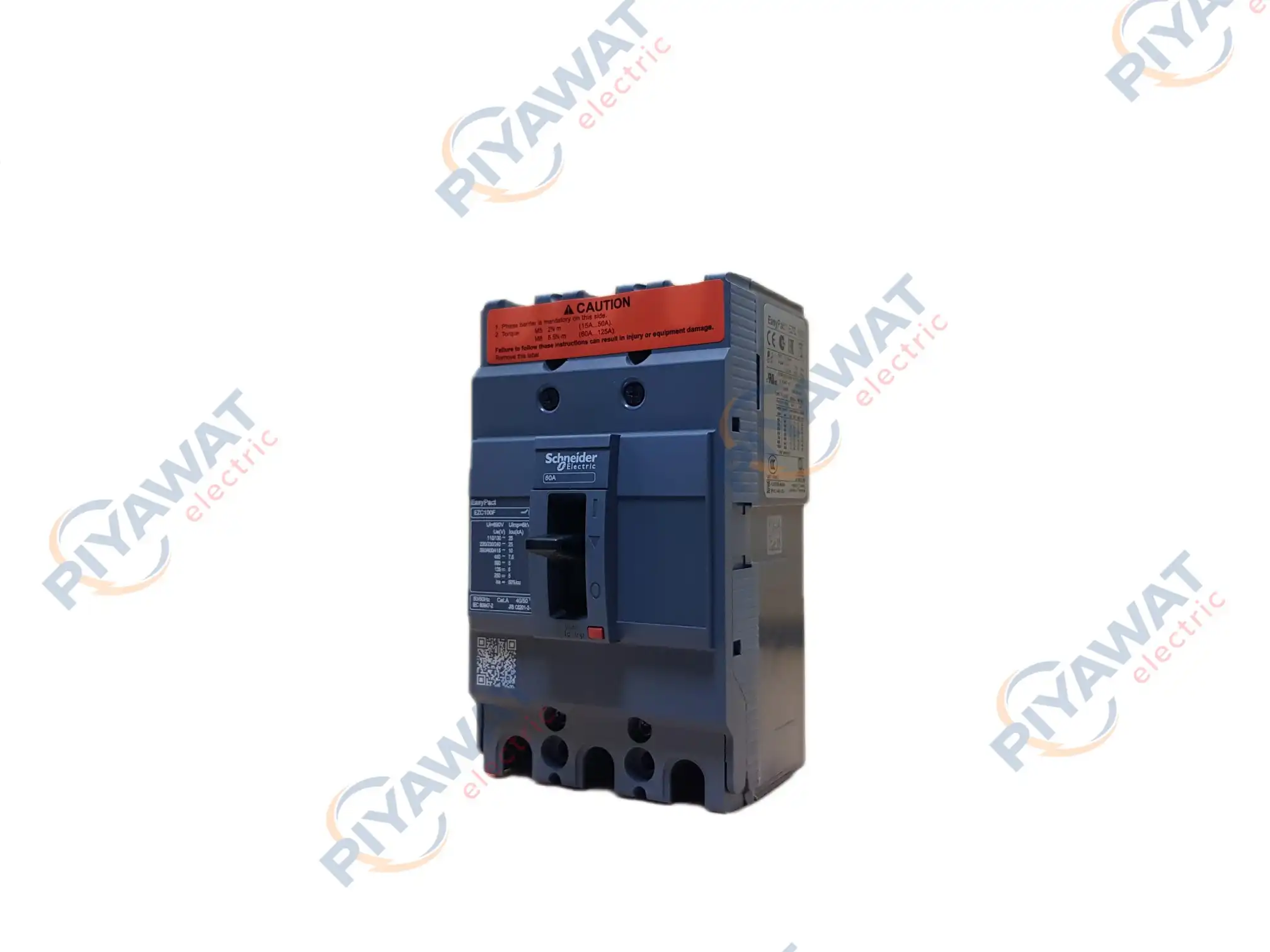 เบรกเกอร์ Schneider 3P 60A 10kA EZC100F3060 1