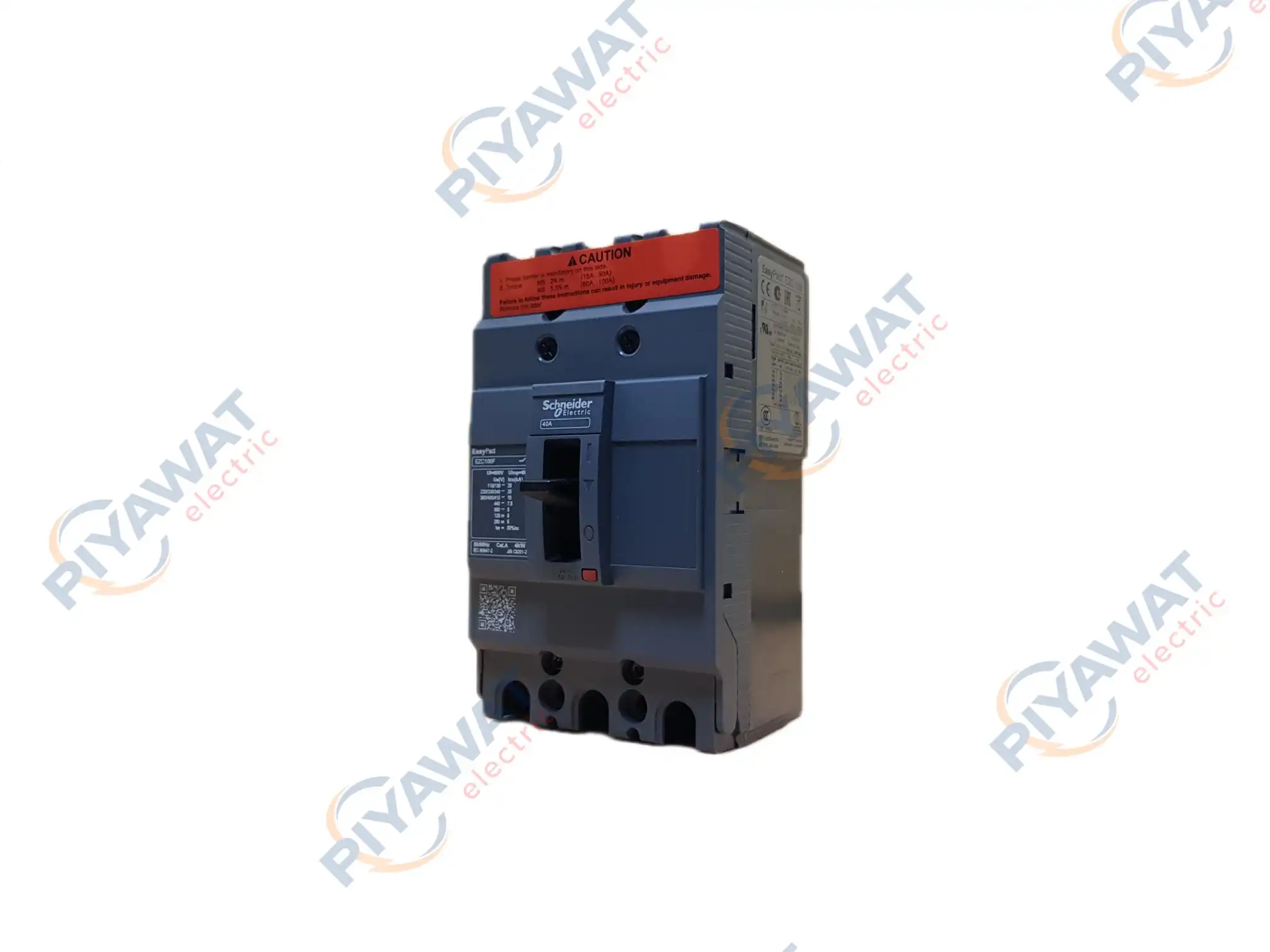 เบรกเกอร์ Schneider 3P 40A 10kA EZC100F3040 1