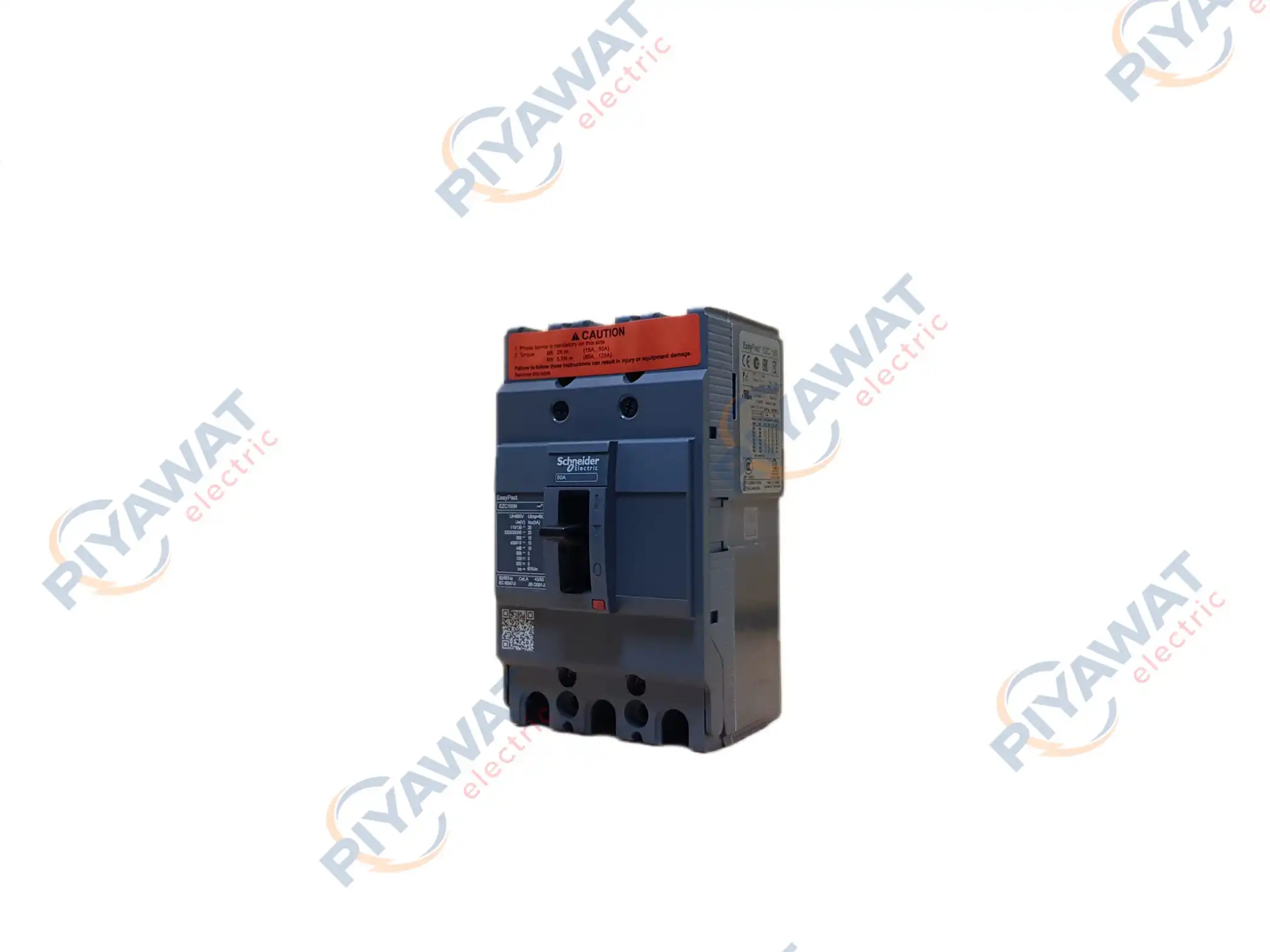 เบรกเกอร์ Schneider 3P 50A 10kA EZC100F3050 1