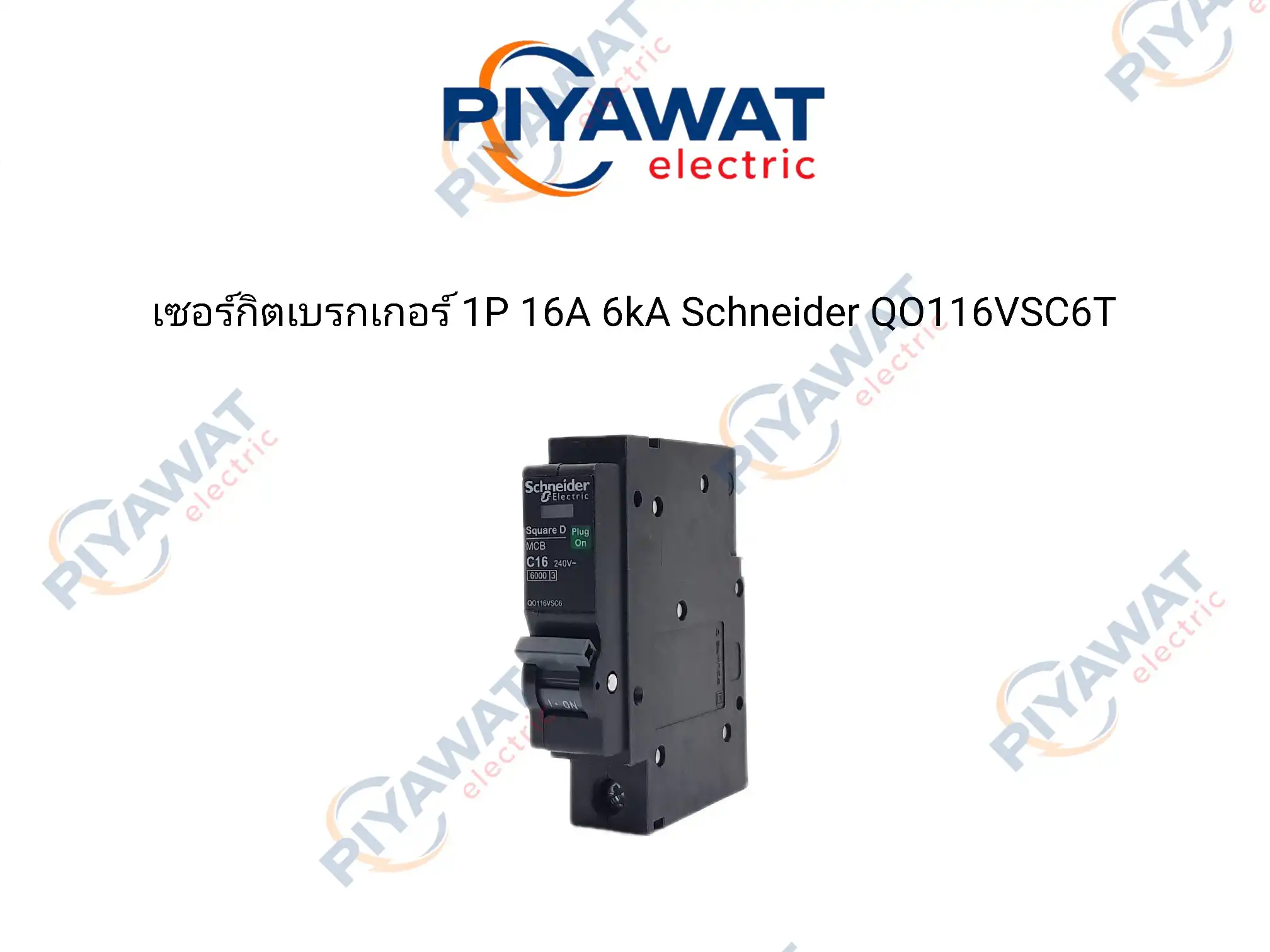 เซอร์กิตเบรกเกอร์ 1P 16A 6kA Schneider QO116VSC6T