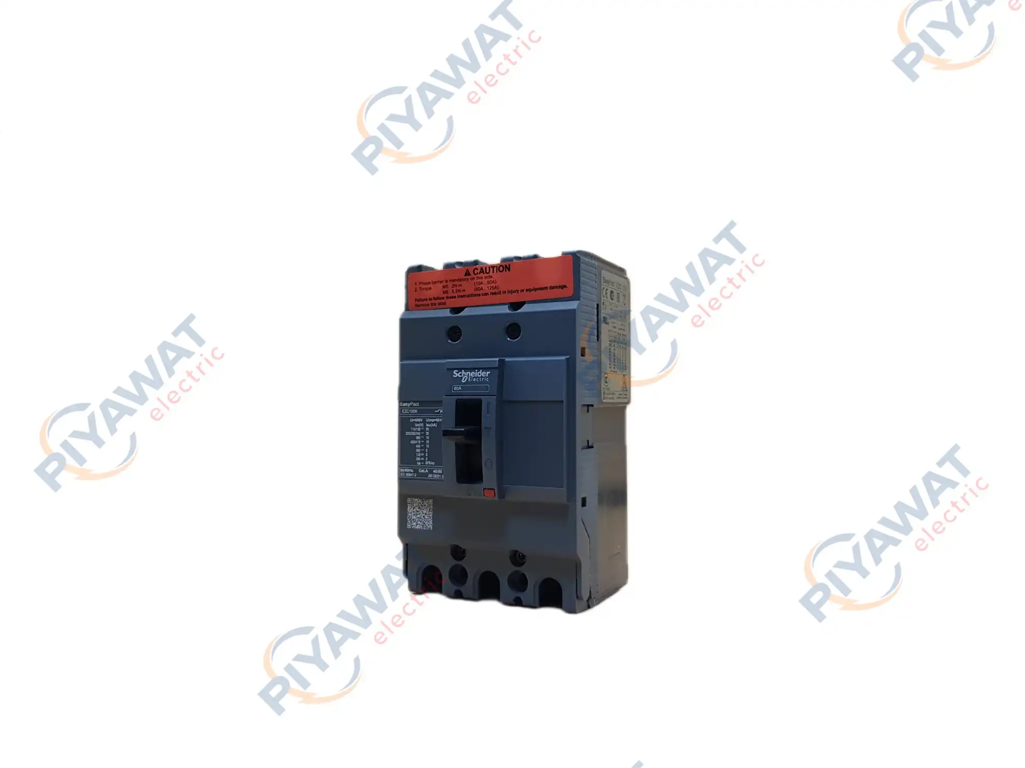 เบรกเกอร์ Schneider 3P 60A 15kA EZC100N3060 1