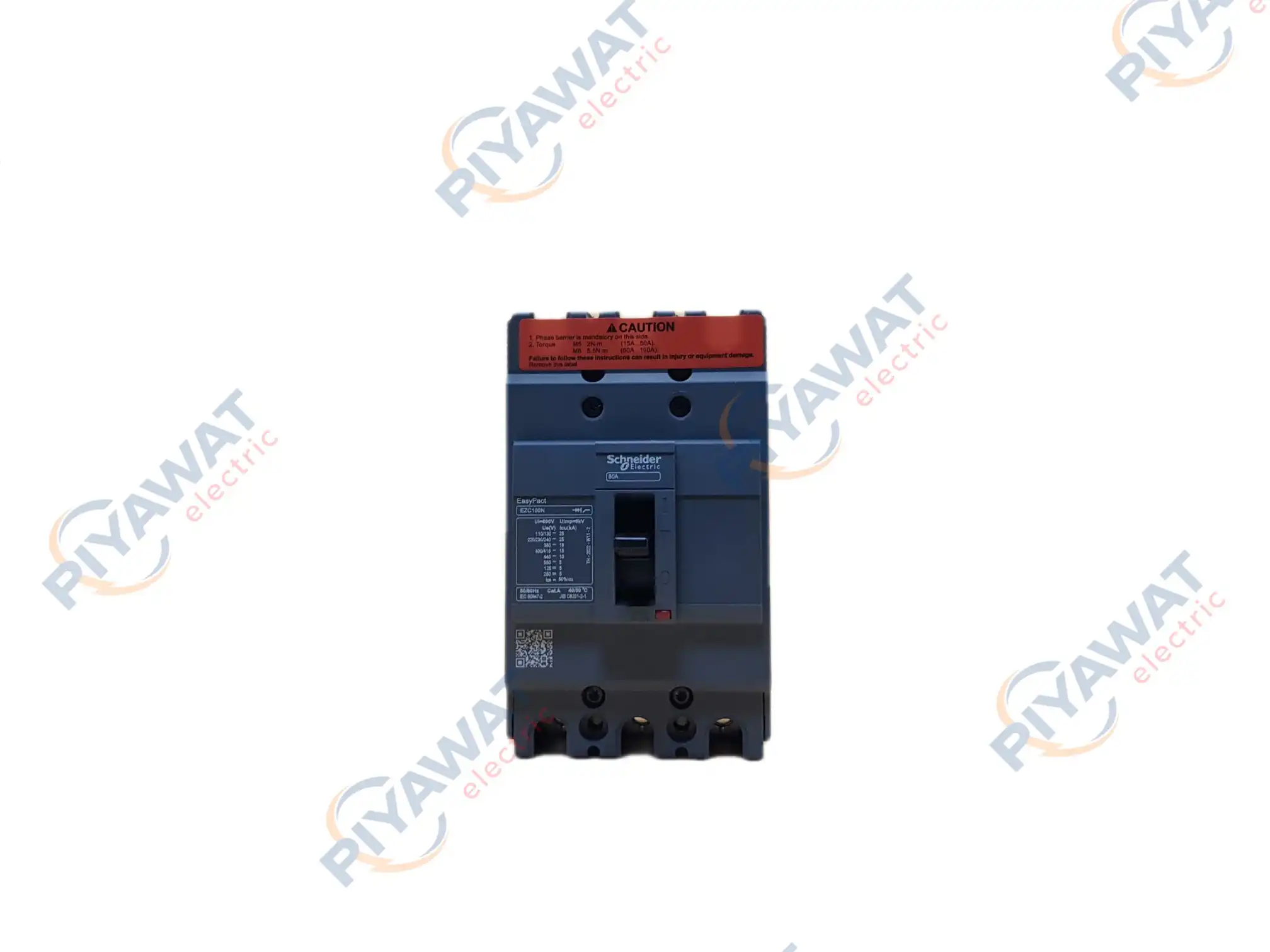 เบรกเกอร์ Schneider 3P 80A 15kA EZC100N3080 2