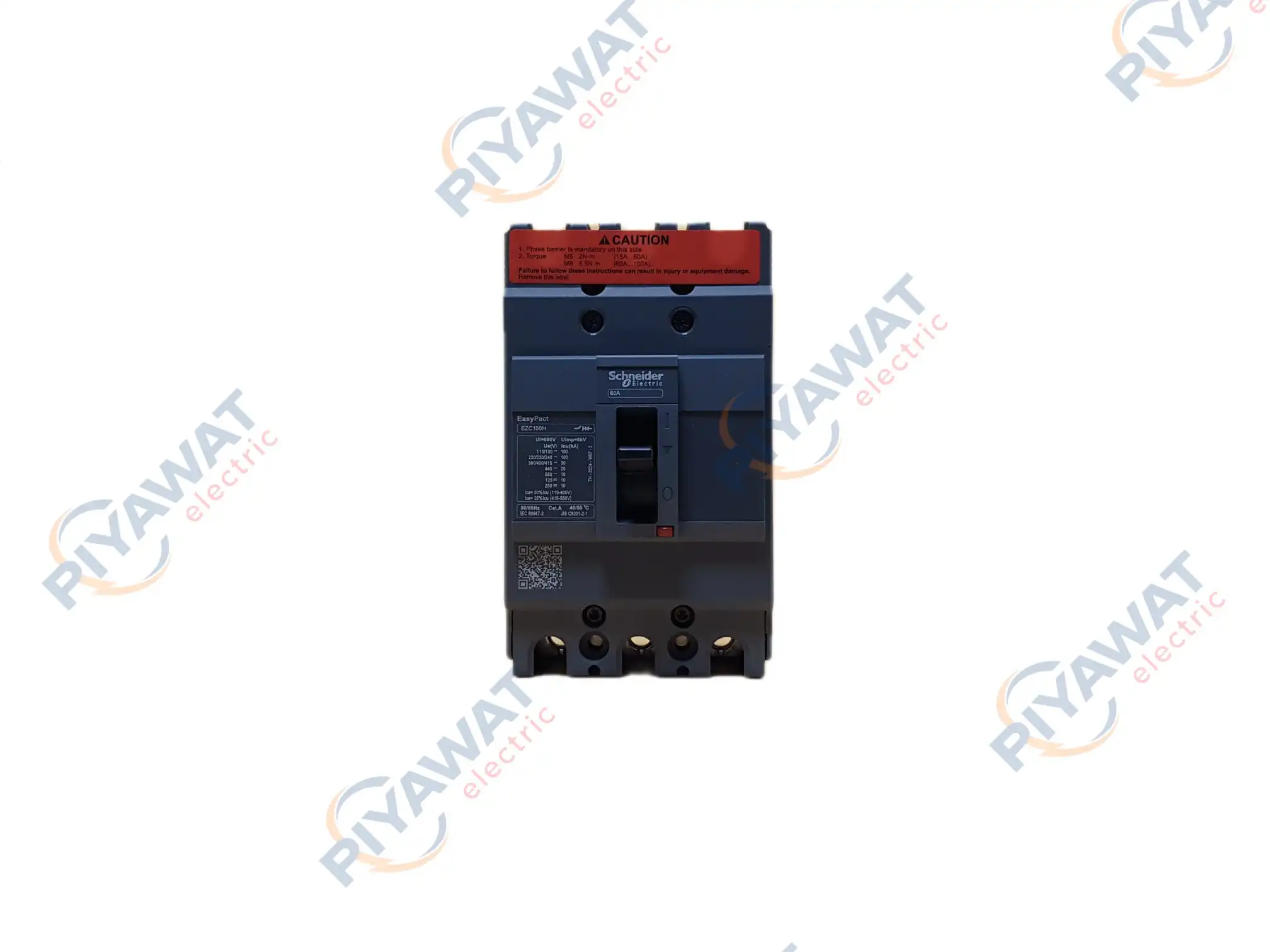 เบรกเกอร์ Schneider 3P 60A 30kA EZC100H3060 2