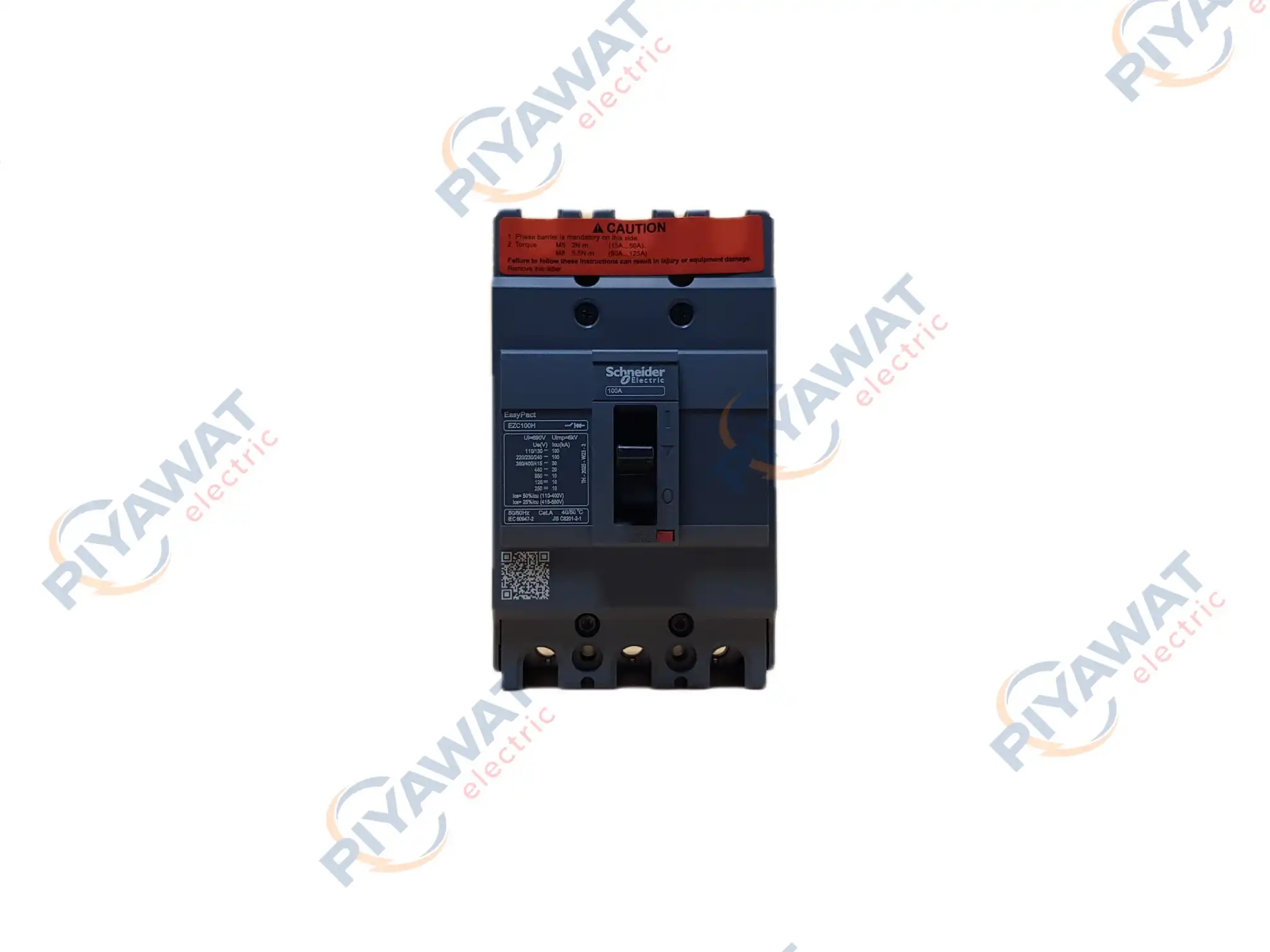 เบรกเกอร์ Schneider 3P 100A 30kA EZC100H3100 2