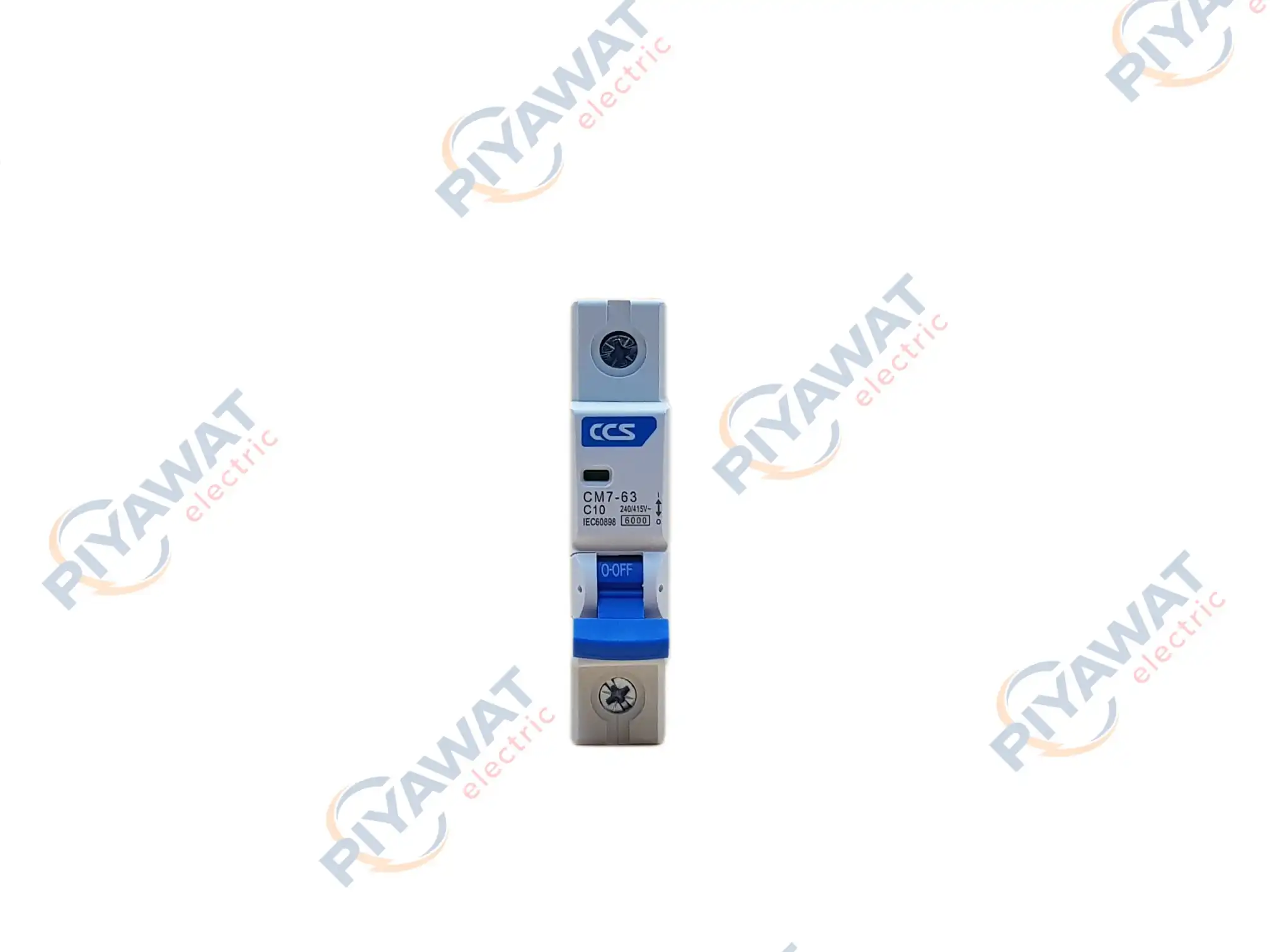 เซอร์กิตเบรกเกอร์ 1P 10A 6kA CCS CM7-63 C10 2