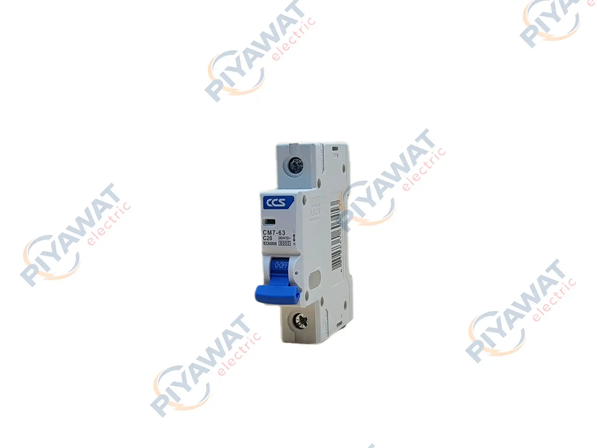 เซอร์กิตเบรกเกอร์ 1P 20A 6kA CCS CM7-63 C20