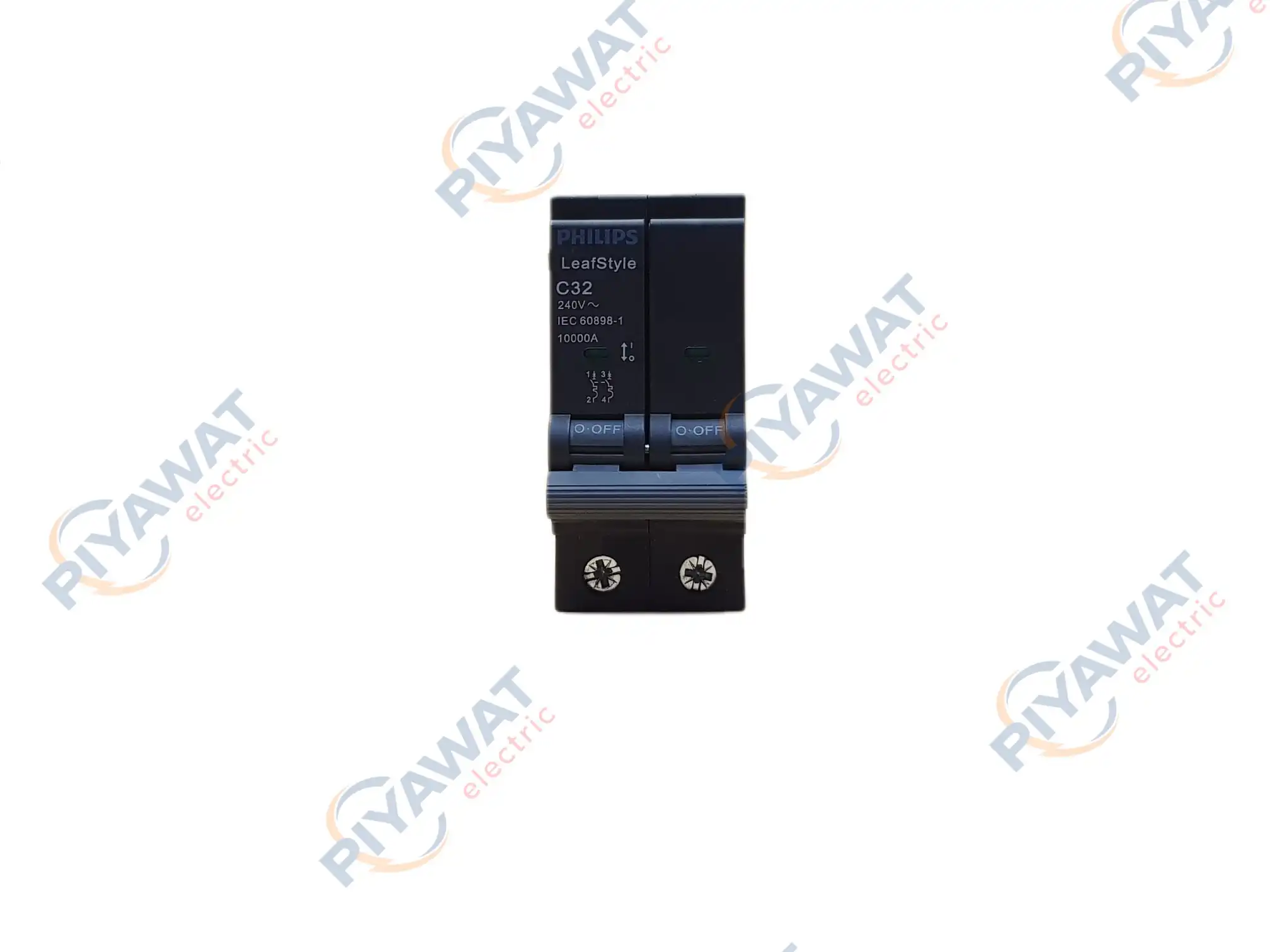 เซอร์กิตเบรกเกอร์ 2P 32A 10kA Philips LeafStyle 2