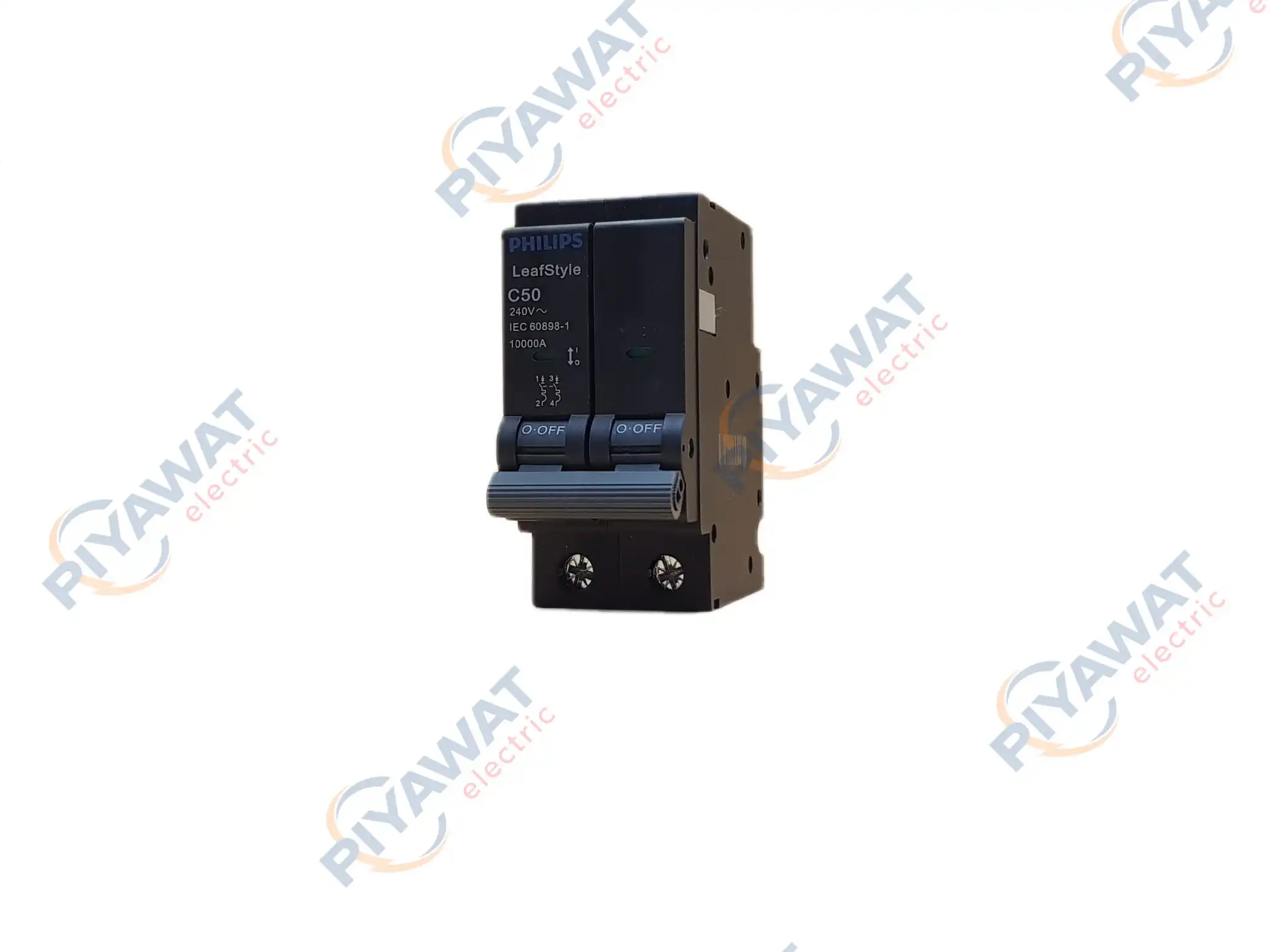 เซอร์กิตเบรกเกอร์ 2P 50A 10kA Philips LeafStyle