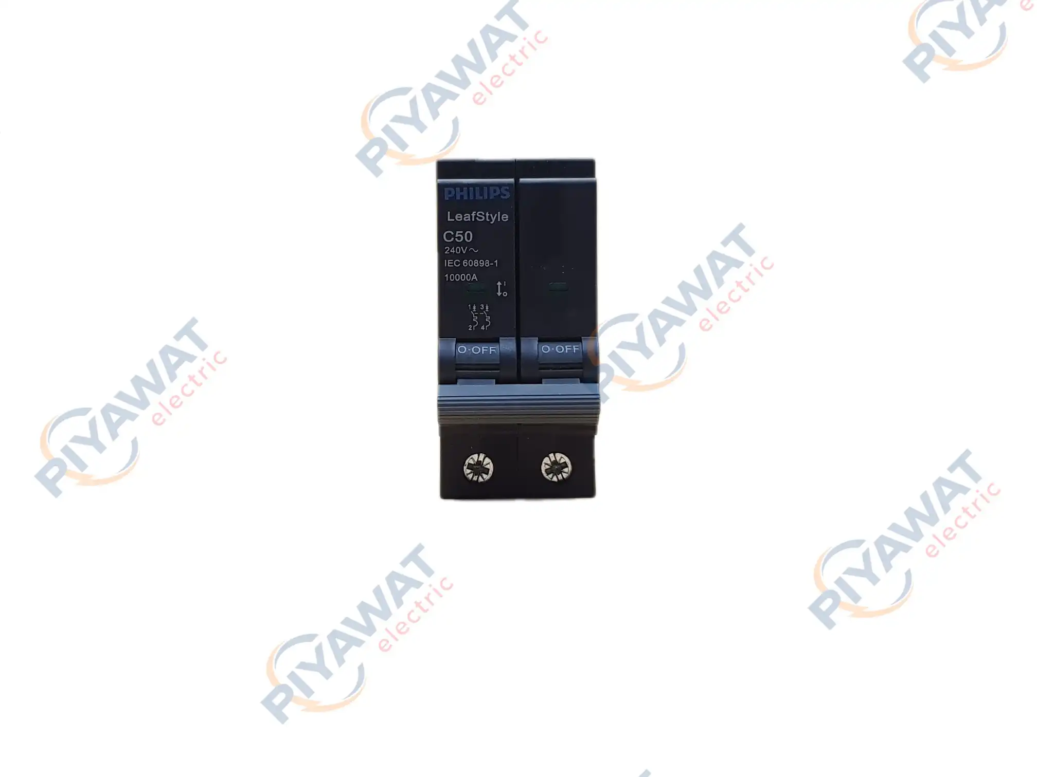 เซอร์กิตเบรกเกอร์ 2P 50A 10kA Philips LeafStyle 2