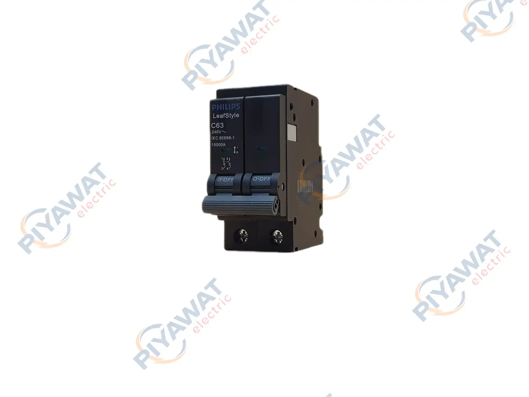 เซอร์กิตเบรกเกอร์ 2P 63A 10kA Philips LeafStyle
