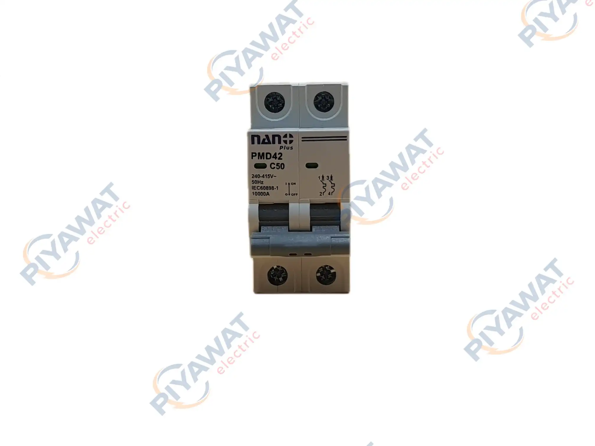 เซอร์กิตเบรกเกอร์ 2P 50A 10kA NANO PLUS PMD42C50 2