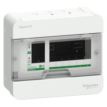 ตู้คอนซูมเมอร์ยูนิต 6 ช่อง CLASSIC PLUS SCHNEIDER รุ่น S9HCL16 สีขาว 1