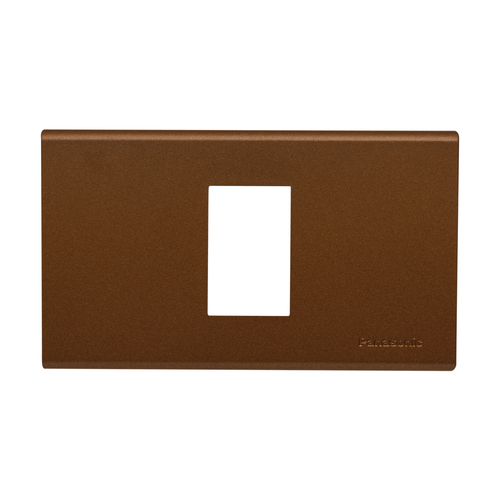 ฝาพลาสติก 1 ช่อง PANASONIC WIDE WEG6801MF สีน้ำตาล 1